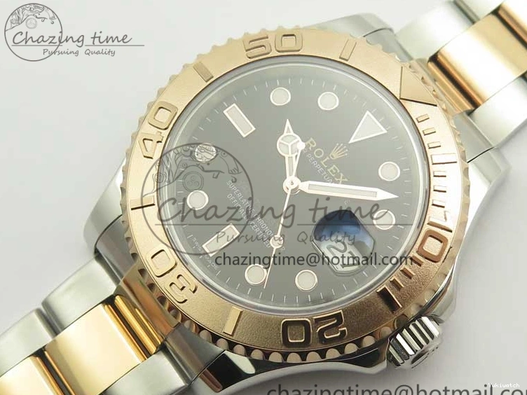 VRF Dial A2836 116621 Bracelet on RG Best Edition Yacht-Master SS 1:1 SS Black 0811